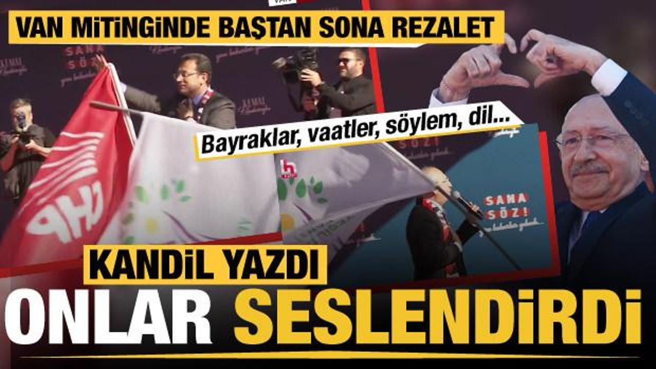 Yeşil Sol bayrakları altında Kılıçdaroğlu ve Ekrem İmamoğlu'ndan Van mitingi!