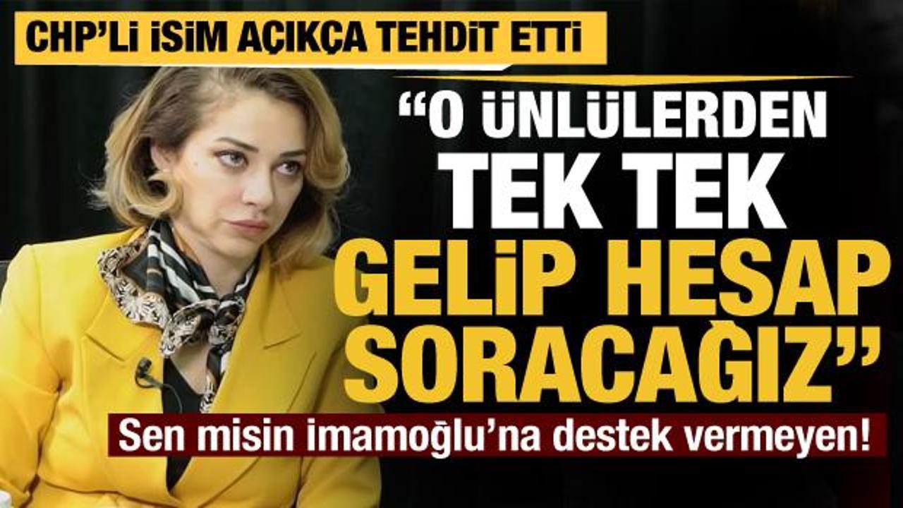 CHP'li Feyza Altun'dan açık tehdit: Susan o ünlülerden tek tek gelip hesap soracağız