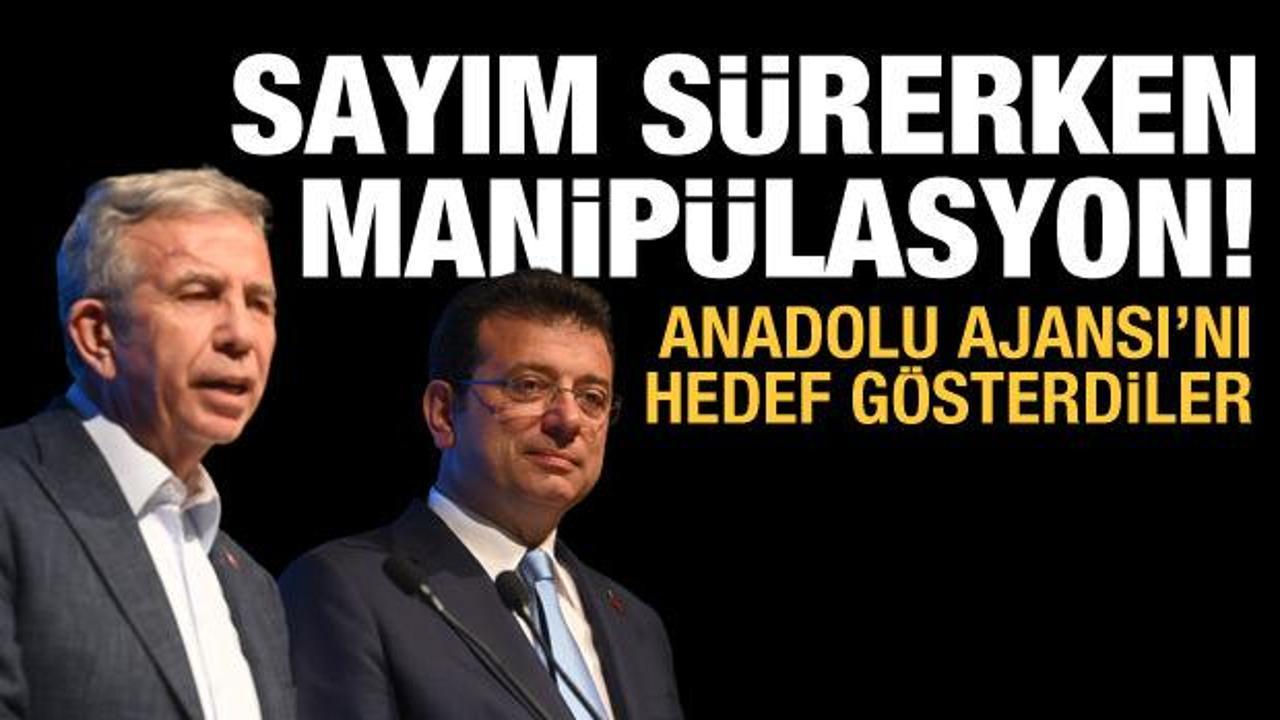 İmamoğlu ile Yavaş, Anadolu Ajansı'nı hedef aldı: Manipülatif açıklamalar