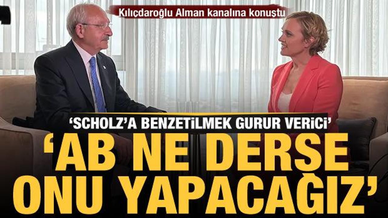 Kılı&ccedil;daroğlu Alman kanalına konuştu: AB ne derse yapacağız