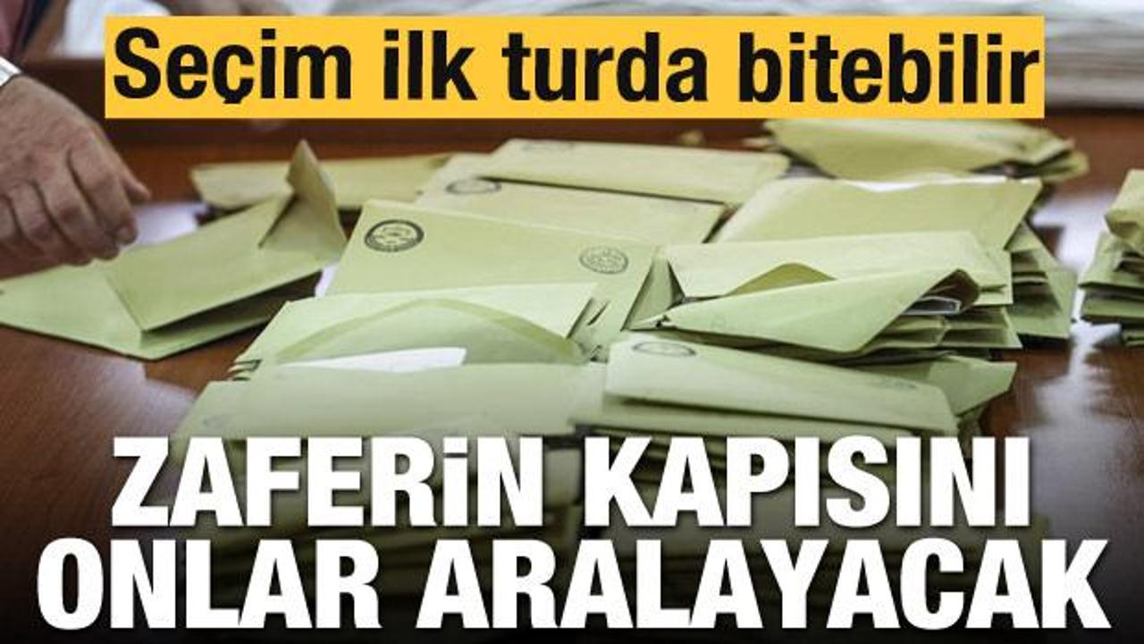 Se&ccedil;im ilk turda bitebilir! Zaferin kapısını onlar aralayacak