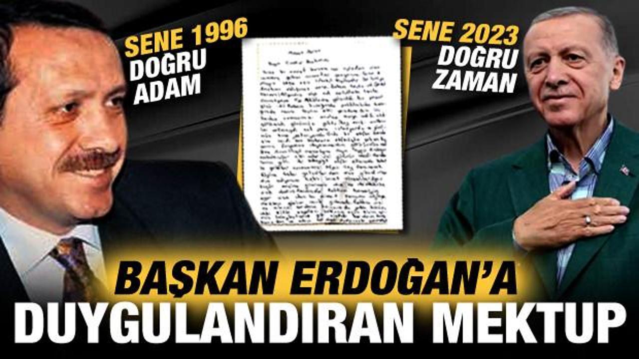 Sene 1996 doğru adam, sene 2023 doğru zaman! Başkan Erdoğan'a