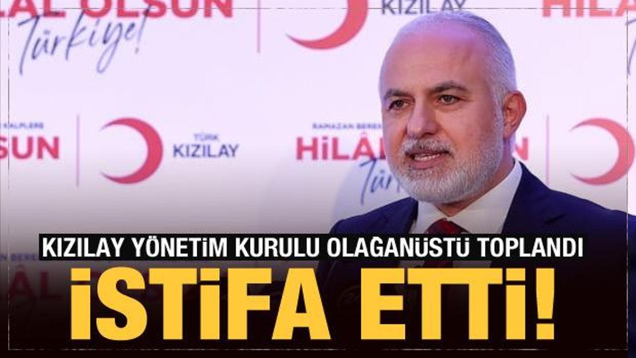 Son Dakika: Kızılay Başkanı Kerem Kınık istifa etti!