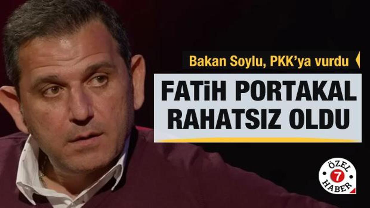 Süleyman Soylu PKK'ya vurdu, ses Fatih Portakal'dan geldi