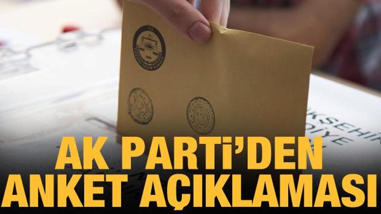 AK Parti Genel Başkan Yardımcısı Erkan Kandemir'den anket açıklaması