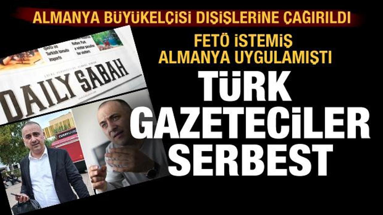Alman polisinden Türk basın mensuplarına gözaltı! Türkiye devrede