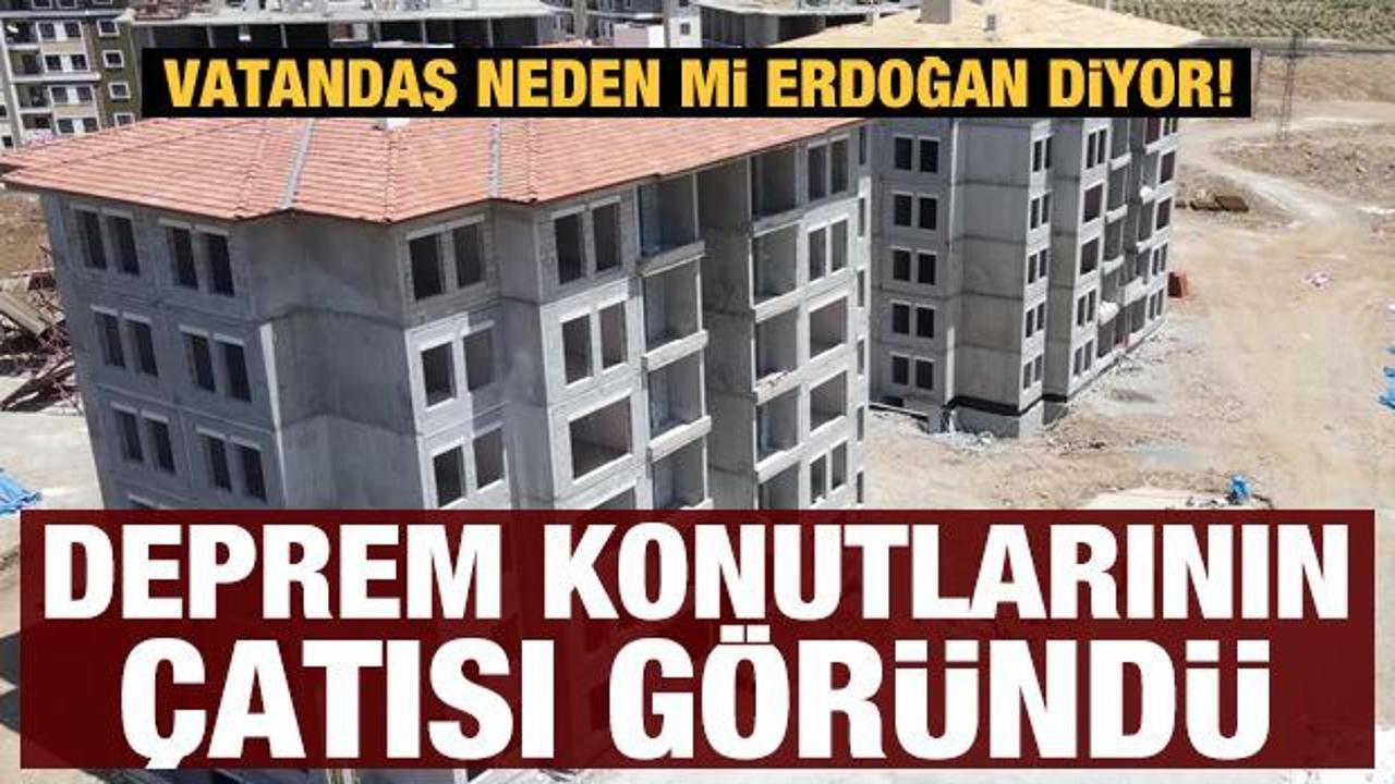 Deprem bölgesindeki konutların inşası hızla sürüyor