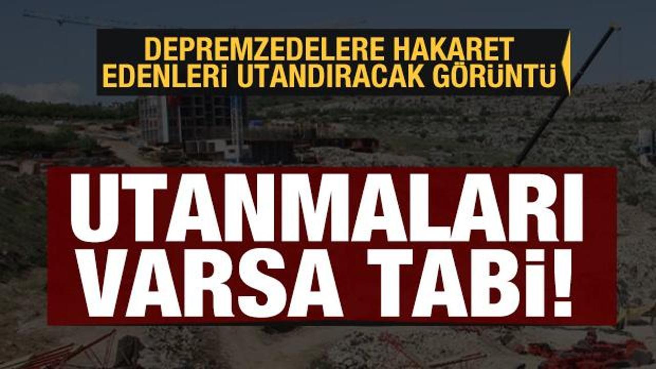 Depremzedelere hakaret ve küfür edenleri 'utandıracak' görüntü