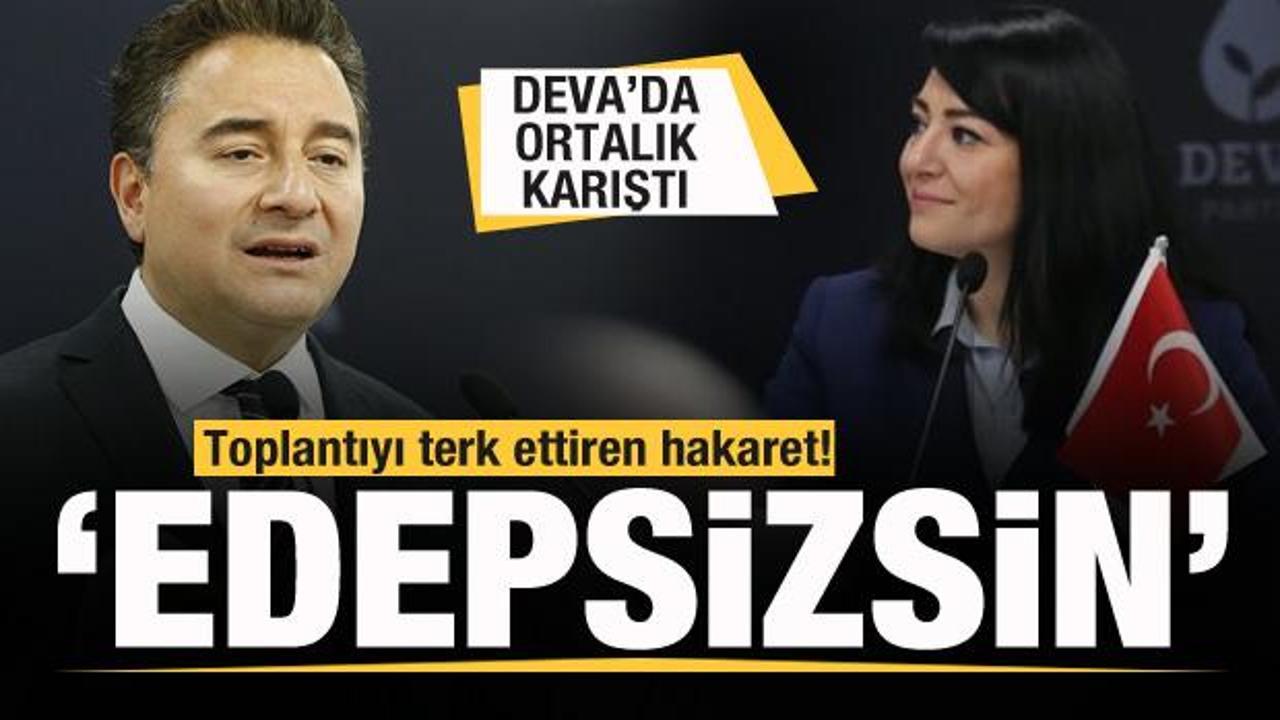 DEVA Partisi'nde ortalık karıştı! Toplantıyı terk ettiren hakaret!
