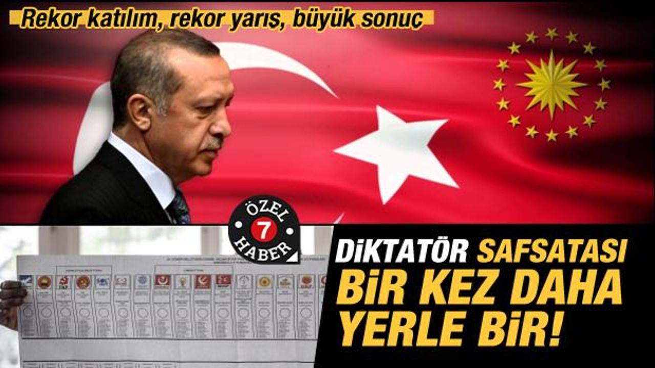 &lsquo;Diktat&ouml;r&rsquo; safsatası bir kez daha yerle bir! Rekor katılım, rekor yarış, b&uuml;y&uuml;k sonu&ccedil;