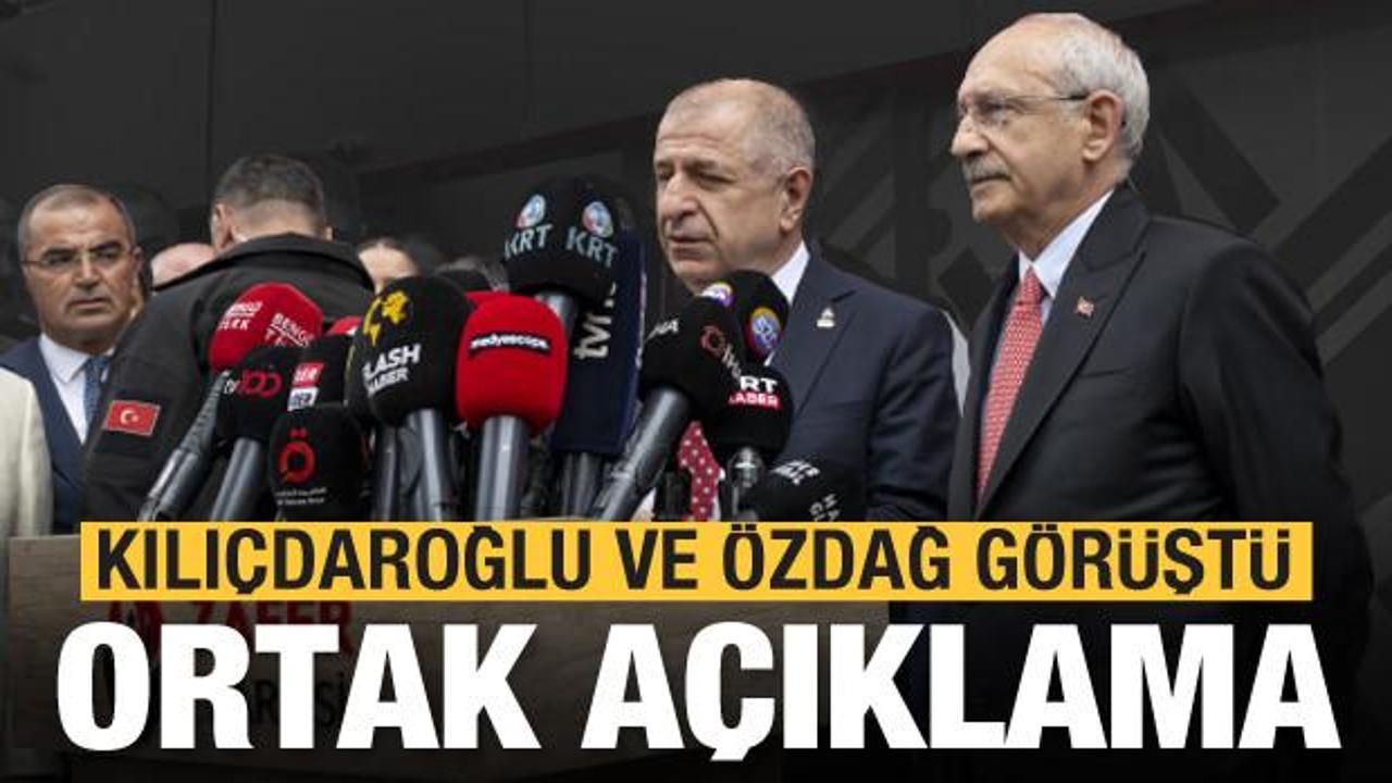 Kılı&ccedil;daroğlu ve &Uuml;mit &Ouml;zdağ g&ouml;r&uuml;şmesi sonrası a&ccedil;ıklama!