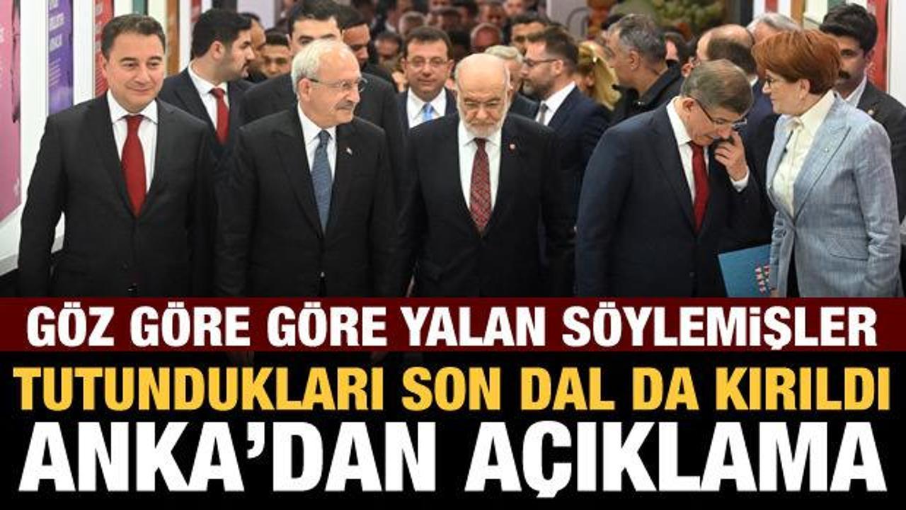 Muhalefetin tutunduğu son dal da kırıldı: ANKA'dan Kılıçdaroğlu'nu yalanlayan açıklama