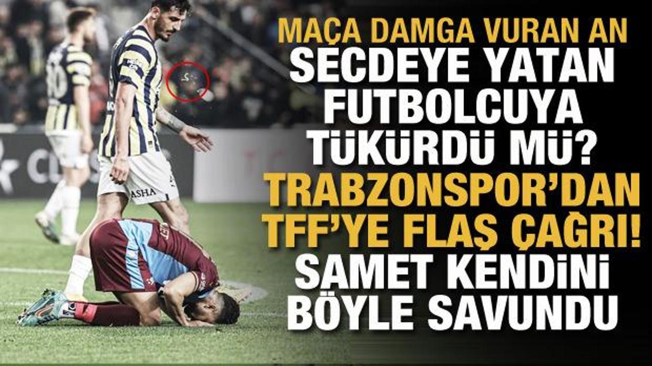 Samet Akaydin Trezeguet'ye tükürdü mü? Trabzonspor'dan TFF'ye flaş çağrı