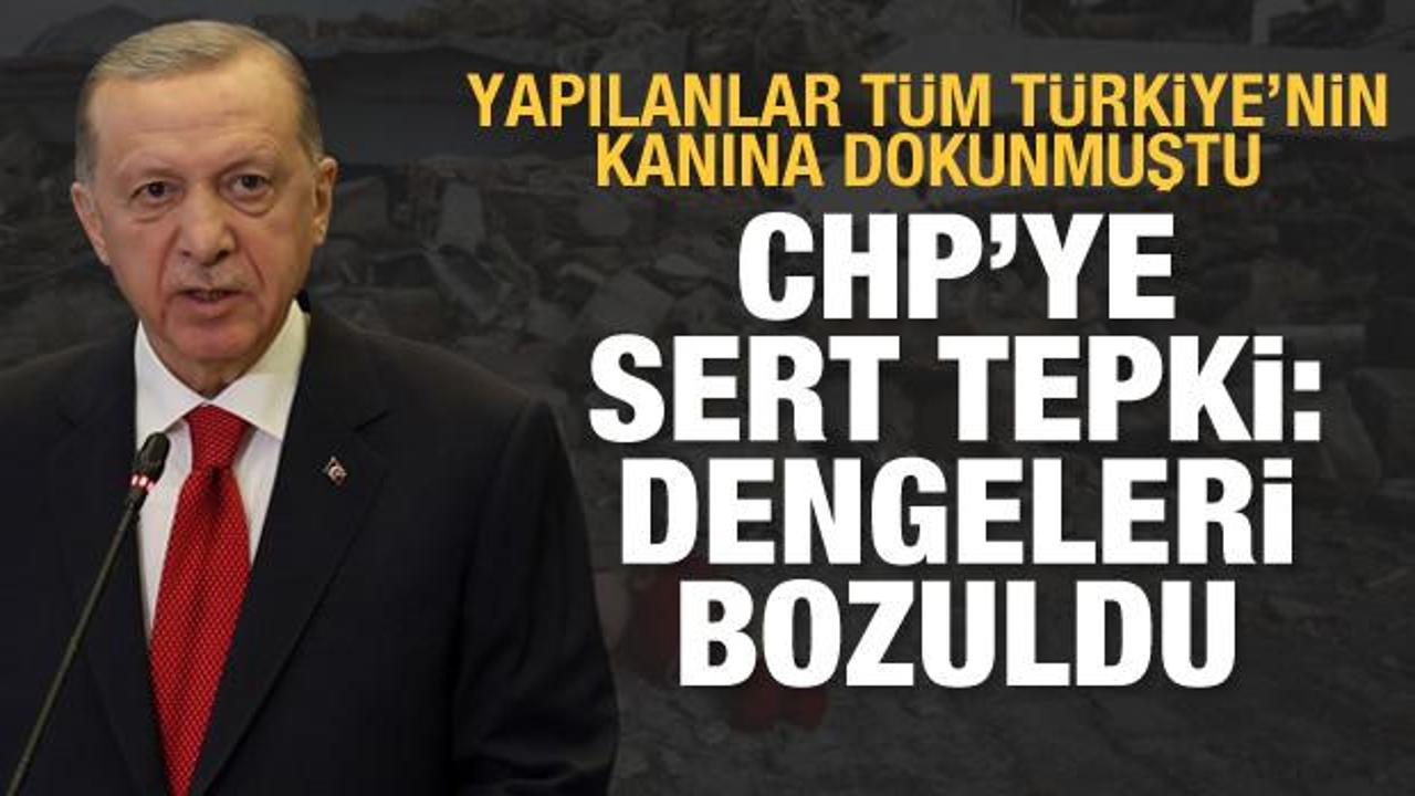 Yapılanlar Türkiye'nin kanına dokundu! Cumhurbaşkanı Erdoğan'dan CHP'ye tepki