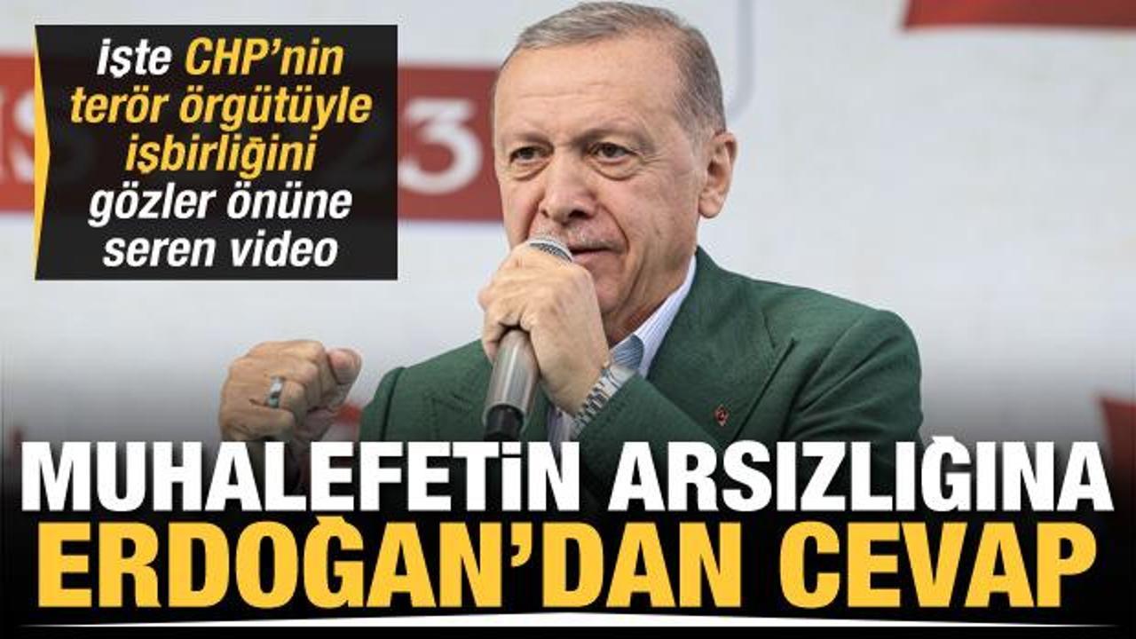 Başkan Erdoğan: Ter&ouml;r elebaşları Kandil'den CHP Genel Başkanı'na alenen oy istedi