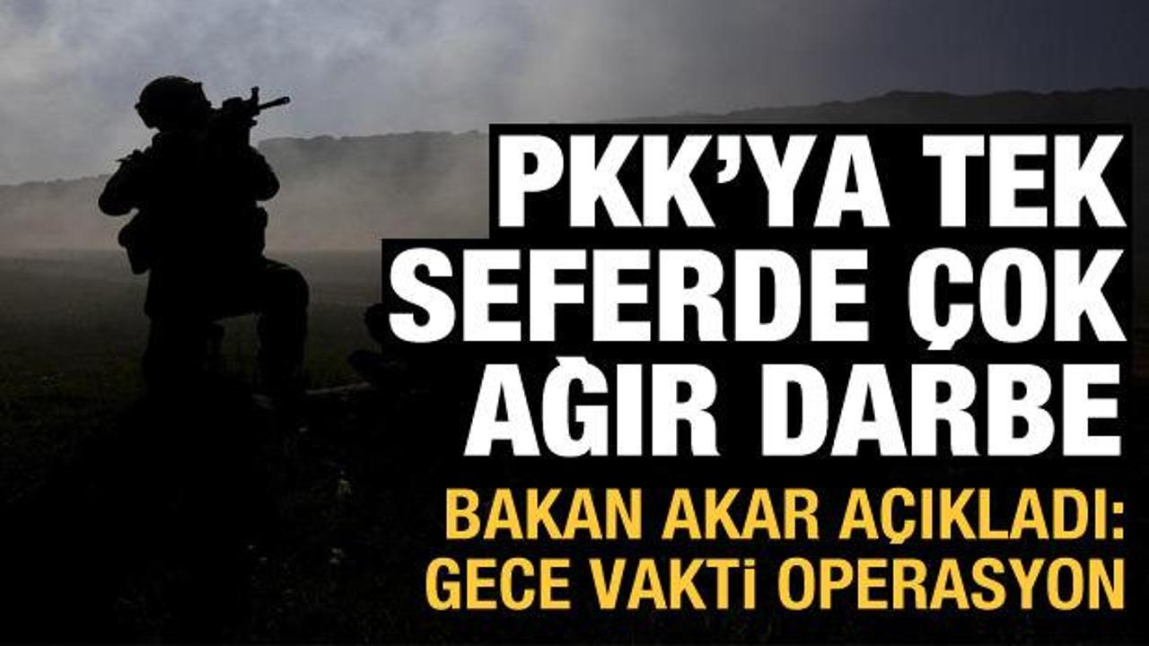 PKK'ya gece vakti ağır darbe: 19 terörist etkisiz!
