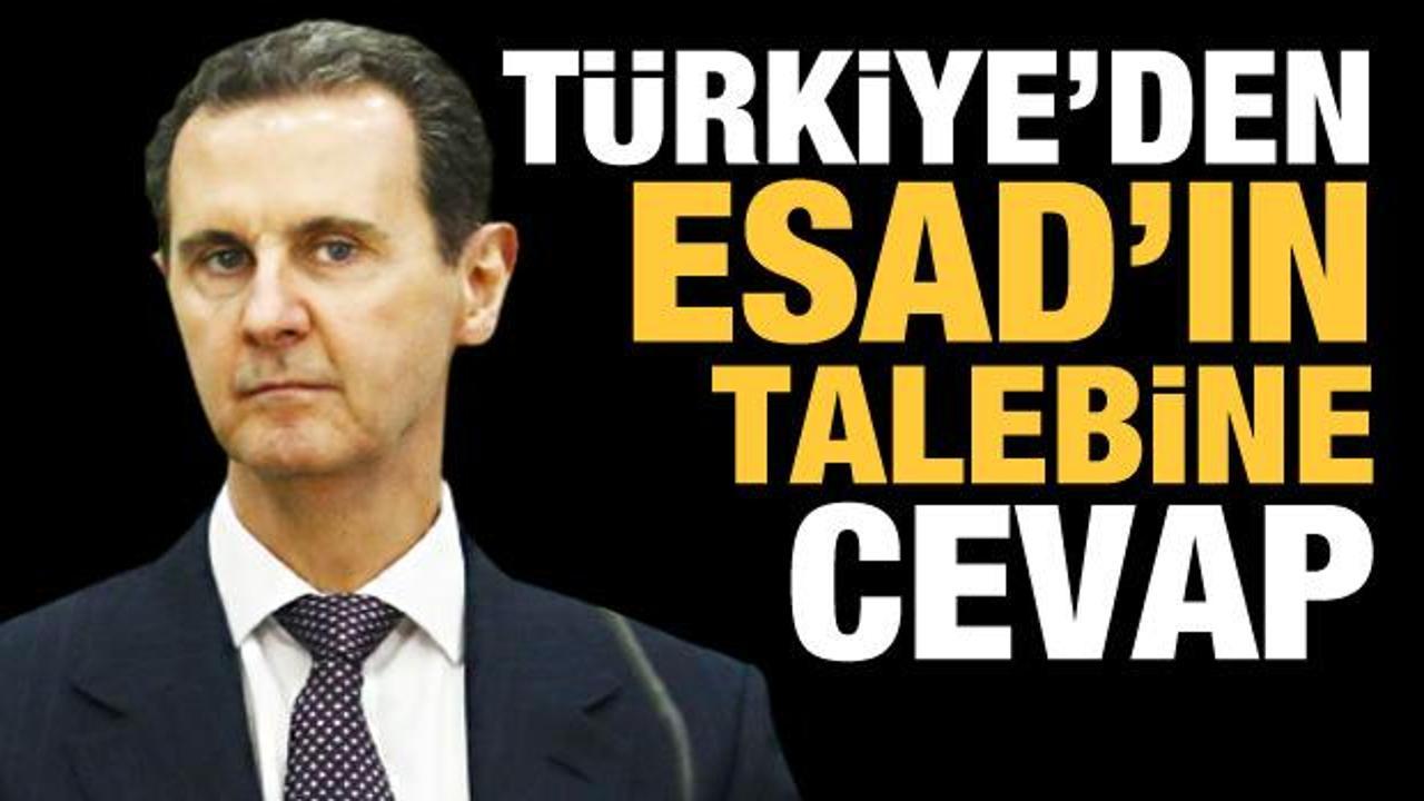 Türkiye'den Esad'ın "Türk askeri çekilsin" talebine cevap
