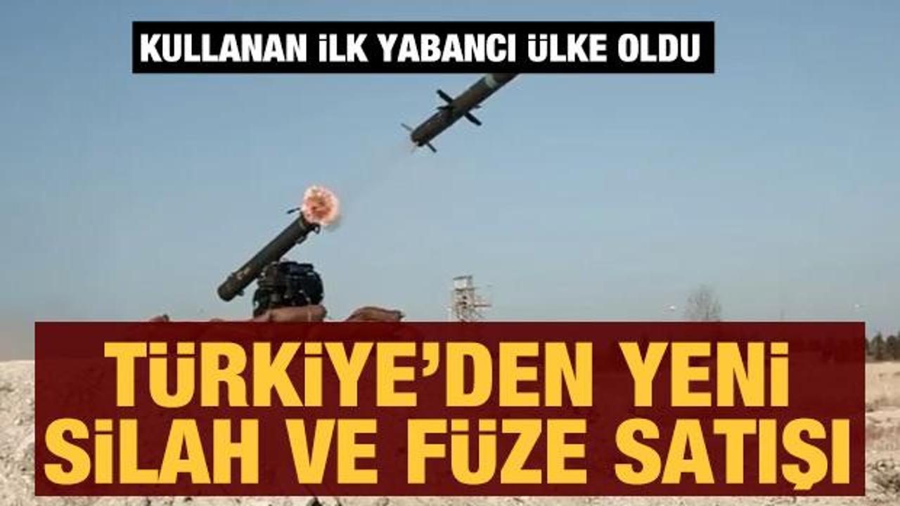 Türkiye'nin yeni silah ve füze satışı