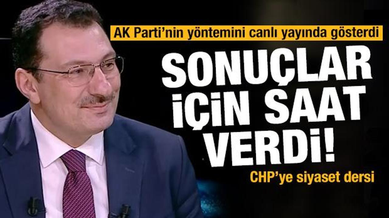 Yavuz, AK Parti'nin y&ouml;ntemini anlatıp, ikinci tur sonu&ccedil;ları i&ccedil;in saat verdi