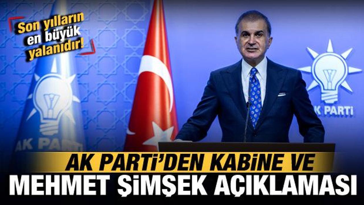 AK Parti'den kabine ve Mehmet Şimşek açıklaması!