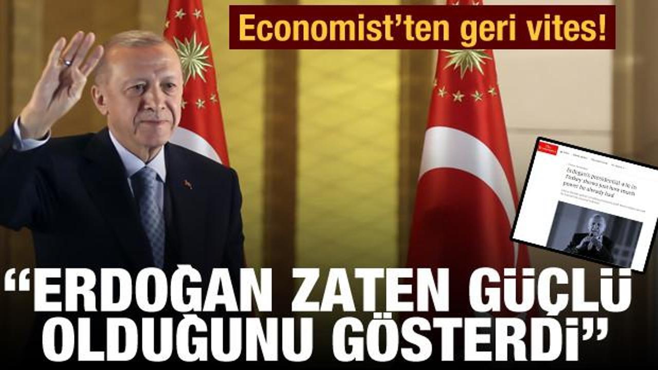 Economist dergisinden geri vites: Erdoğan gücünü gösterdi