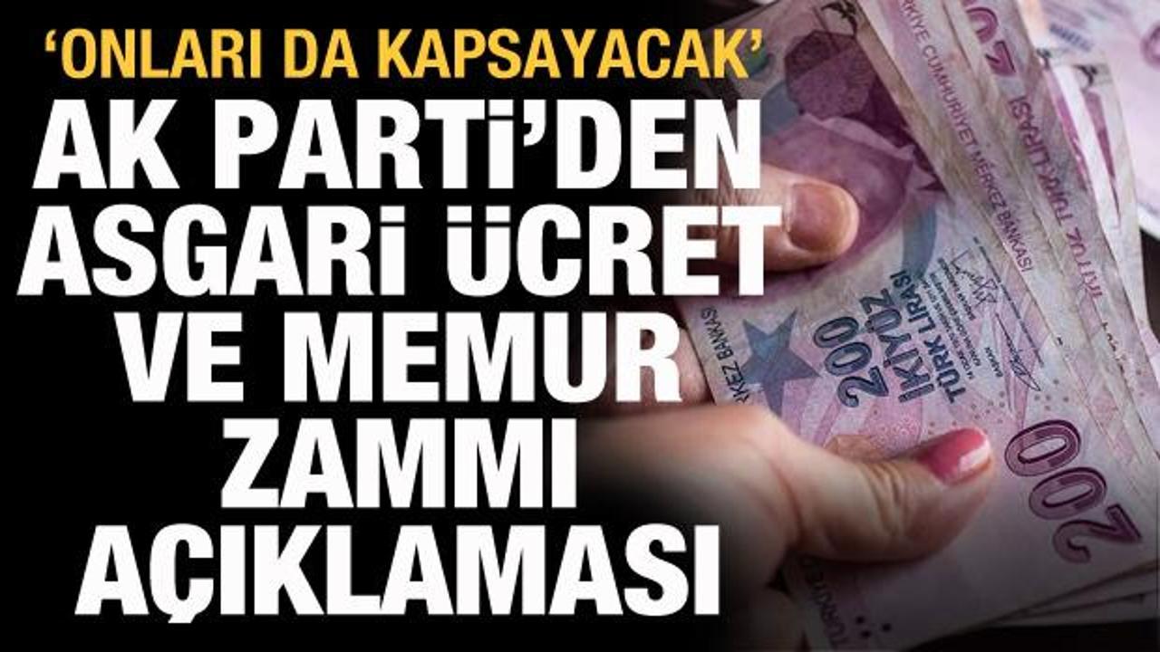 AK Parti'den asgari ücret ve memur maaşı açıklaması