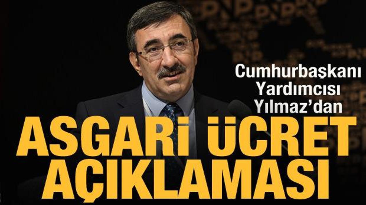 Cumhurbaşkanı Yardımcısı Yılmaz'dan asgari &uuml;cret a&ccedil;ıklaması