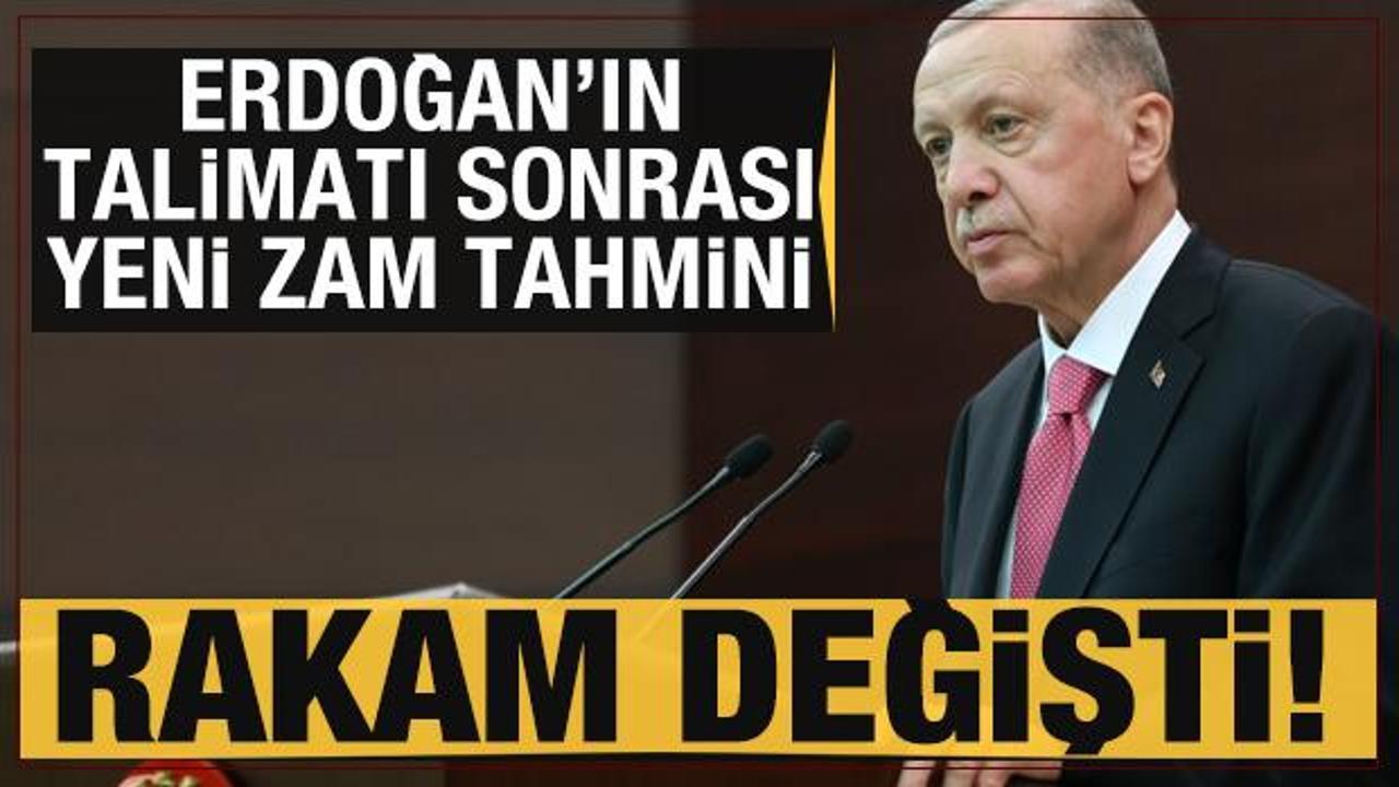 Erdoğan'ın talimatı sonrası yeni zam tahmini