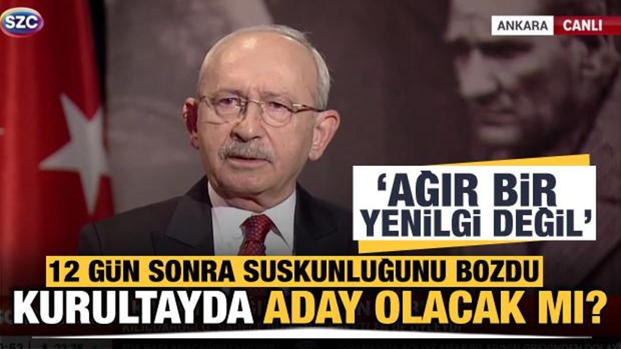 Kılı&ccedil;daroğlu se&ccedil;imden sonra ilk defa canlı yayında! Kurultayda aday olacak mı?