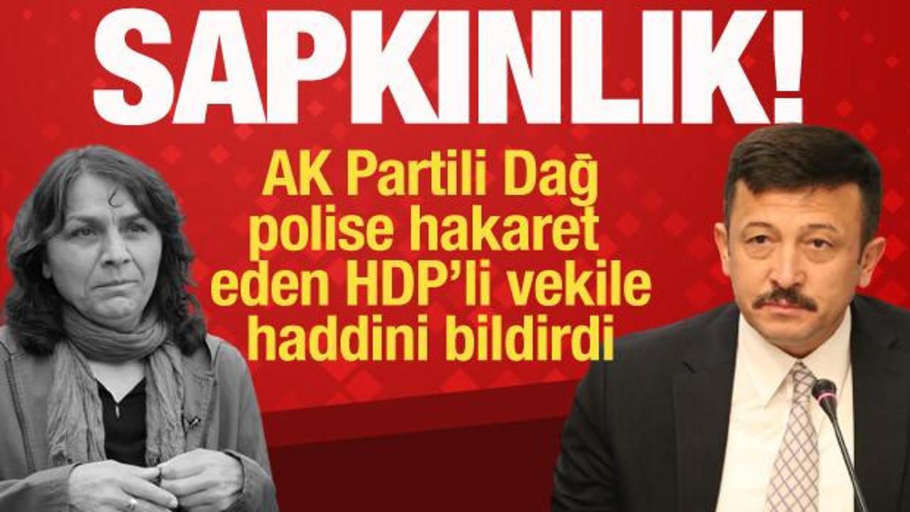 AK Parti'den polise hakaret eden HDP'li vekile &ccedil;ok sert tepki