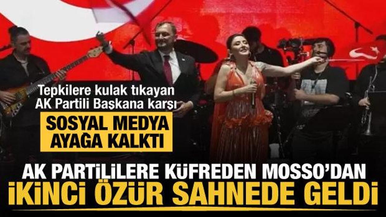 AK Partili başkandan skandal hareket: AK Partililere k&uuml;freden Mosso birlikte şarkı s&ouml;yledi