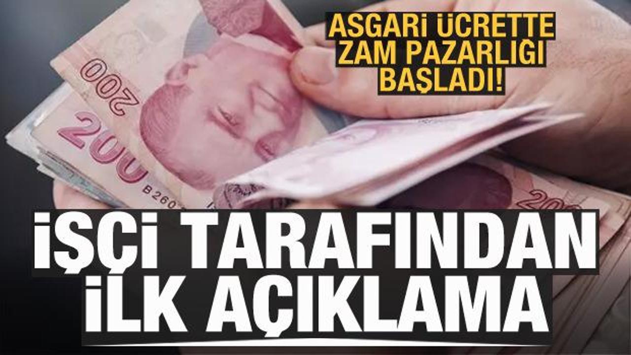 Asgari ücrette ilk toplantı son erdi! İşçi tarafından ilk açıklama