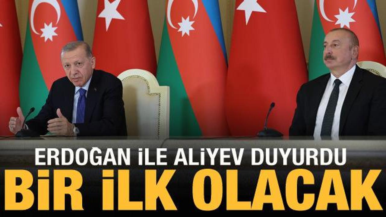 Cumhurbaşkanı Erdoğan ve Aliyev'den ortak a&ccedil;ıklama