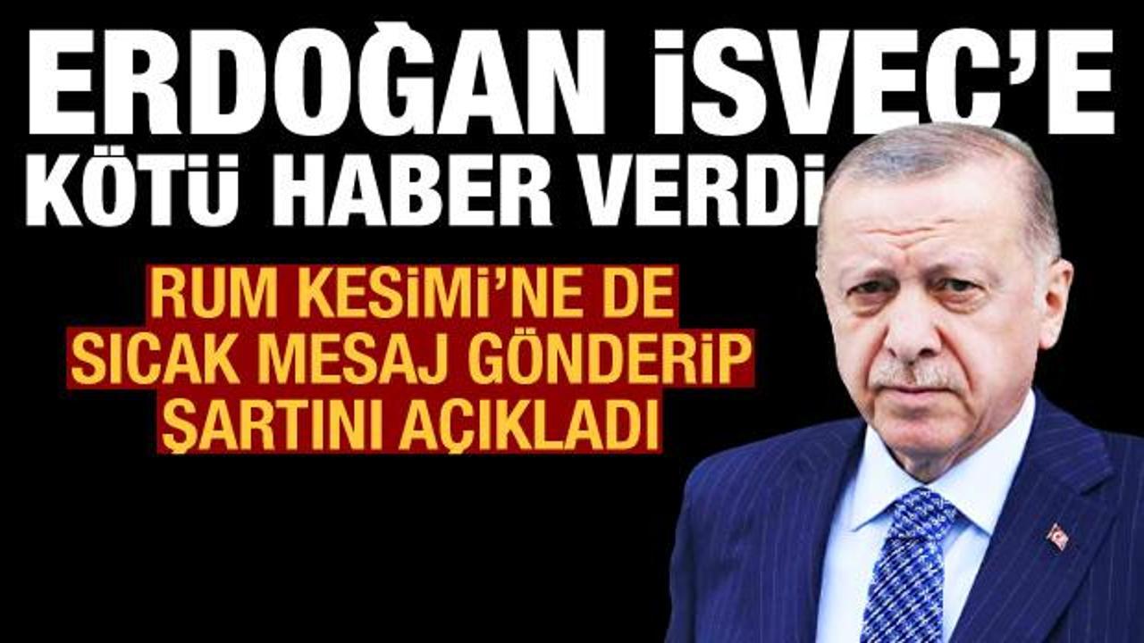 Erdoğan'dan İsve&ccedil;'e k&ouml;t&uuml; haber: Tablo b&ouml;yleyken NATO &uuml;yeliğini onaylamayız