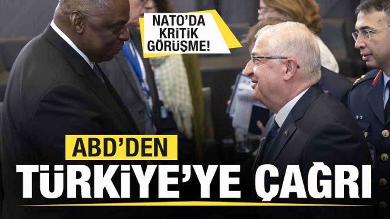 NATO Karargahı'nda kritik görüşme! ABD'den Türkiye'ye çağrı