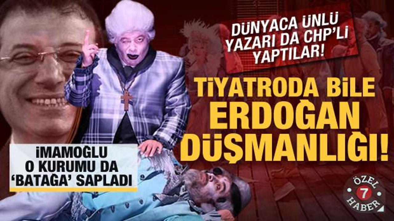 Tiyatroda bile Erdoğan düşmanlığı! İBB'nin Şehir Tiyatroları 'Moliere'i de CHP'li yaptı