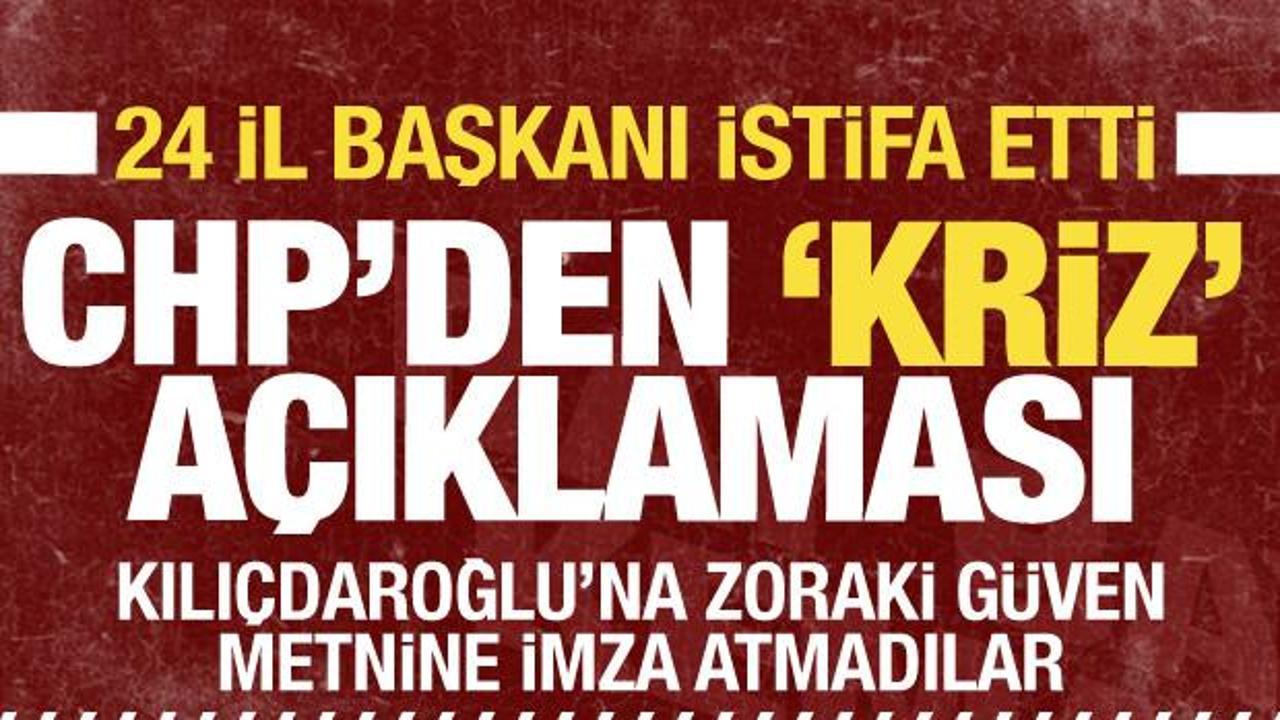 24 il başkanı istifa etti iddiası! CHP'den 'Kriz' açıklaması
