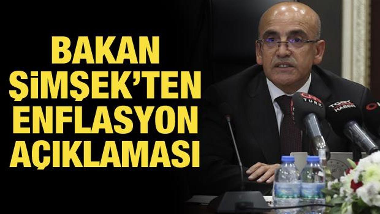Bakan Şimşek'ten enflasyon a&ccedil;ıklaması! Kısa s&uuml;rede hedeflere ulaşmada kararlıyız