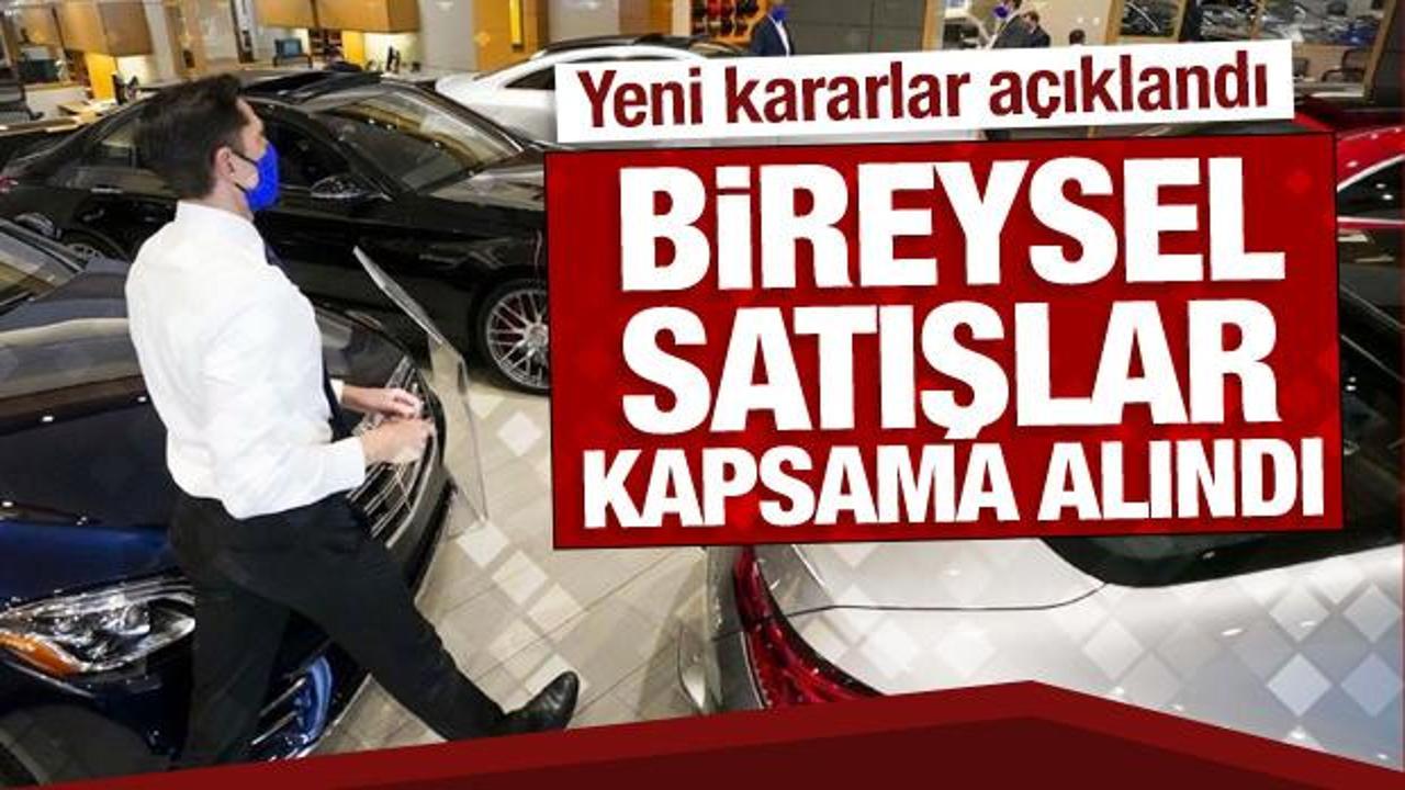 Bakanlıktan otomotiv sekt&ouml;r&uuml;ne y&ouml;nelik yeni kararlar: Bireysel satışlara 6 ay 6 bin KM