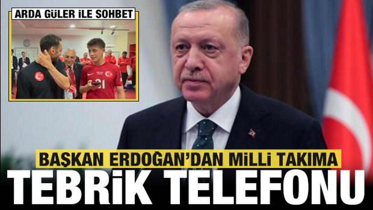Başkan Erdoğan'dan Milli Takıma tebrik telefonu!