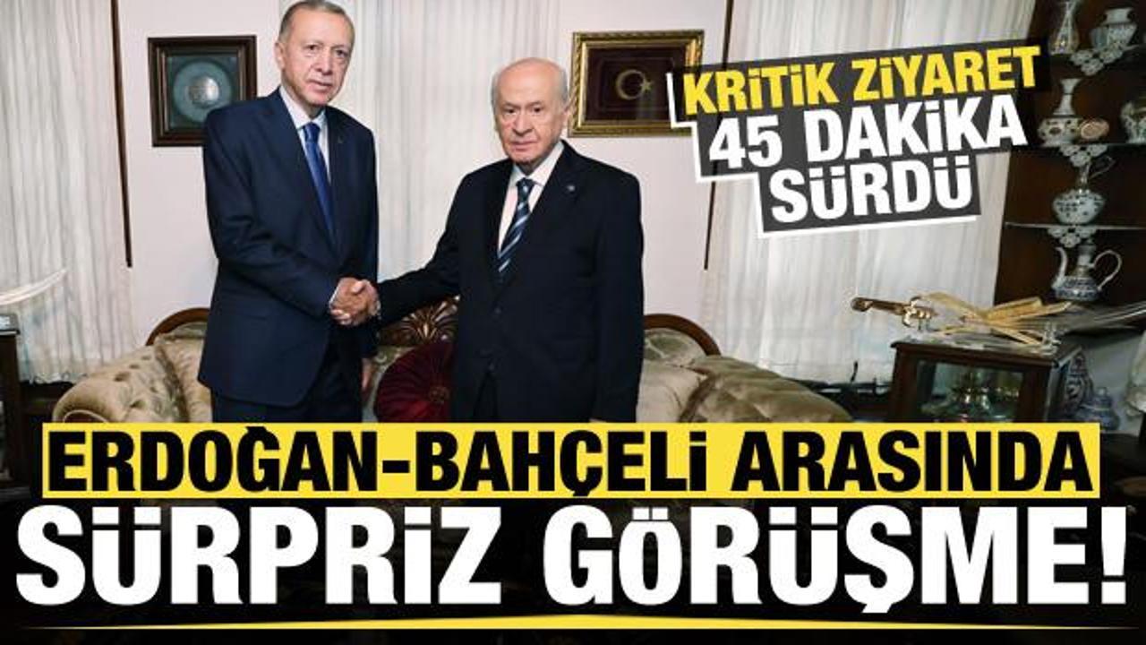 Son dakika: Erdoğan ile Bahçeli arasında sürpriz görüşme!