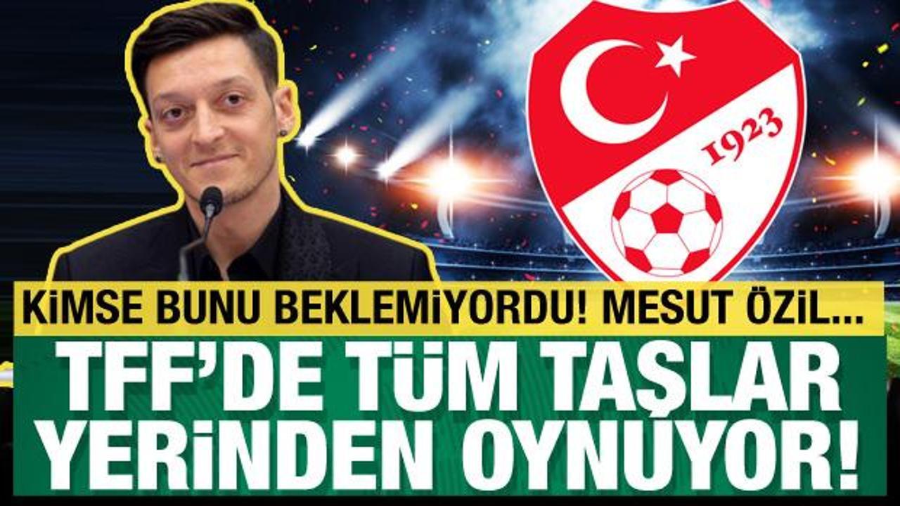 TFF'de t&uuml;m taşlar yerinden oynuyor! Mesut &Ouml;zil s&uuml;rprizi...
