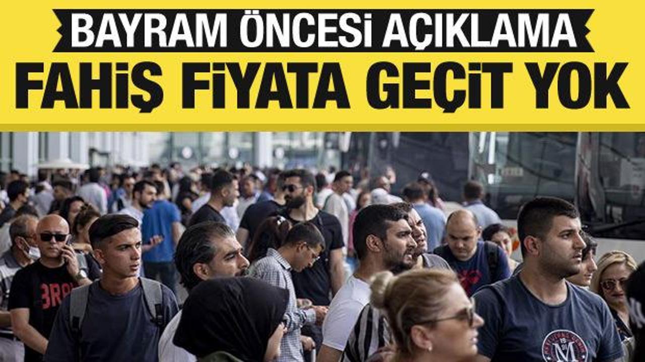 Ulaştırma Bakanı Uraloğlu'ndan bilet açıklaması: Fahiş fiyata izin vermeyeceğiz