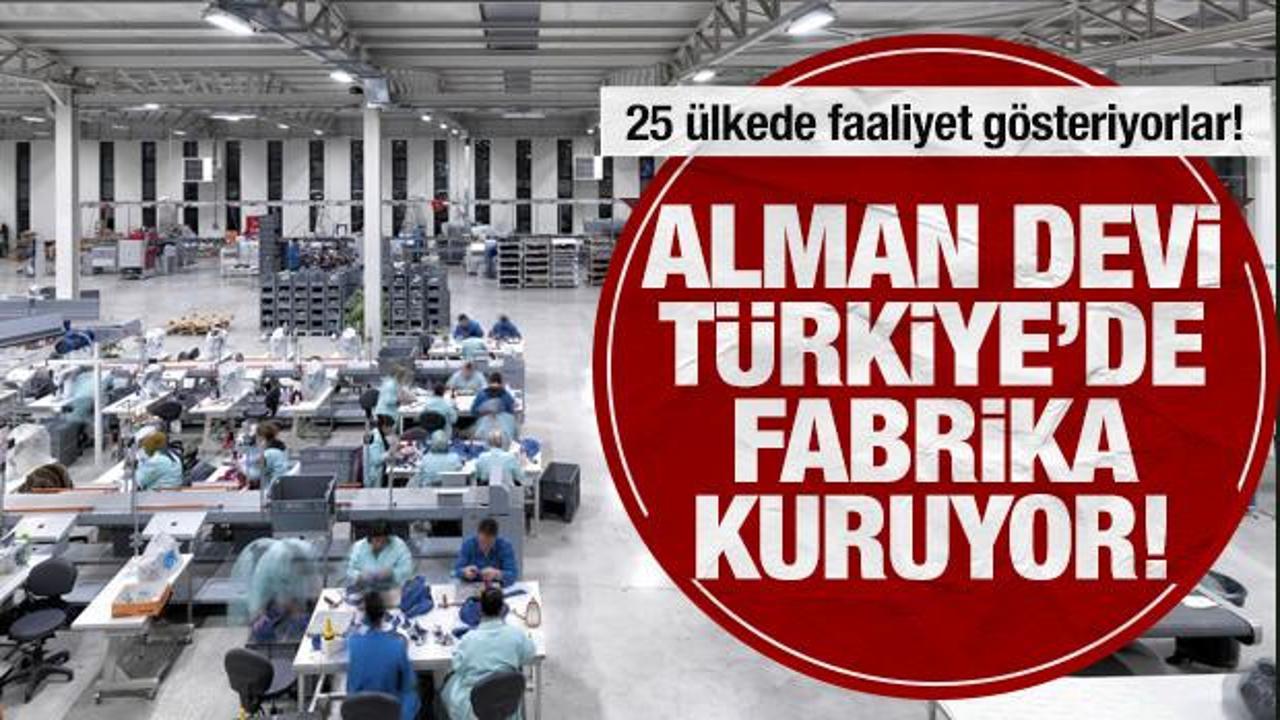 Alman devi T&uuml;rkiye'de fabrika kuruyor