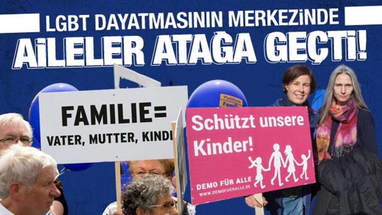 Avrupa'da LGBT dayatmasına karşı aileler tepkisini gösterdi! 