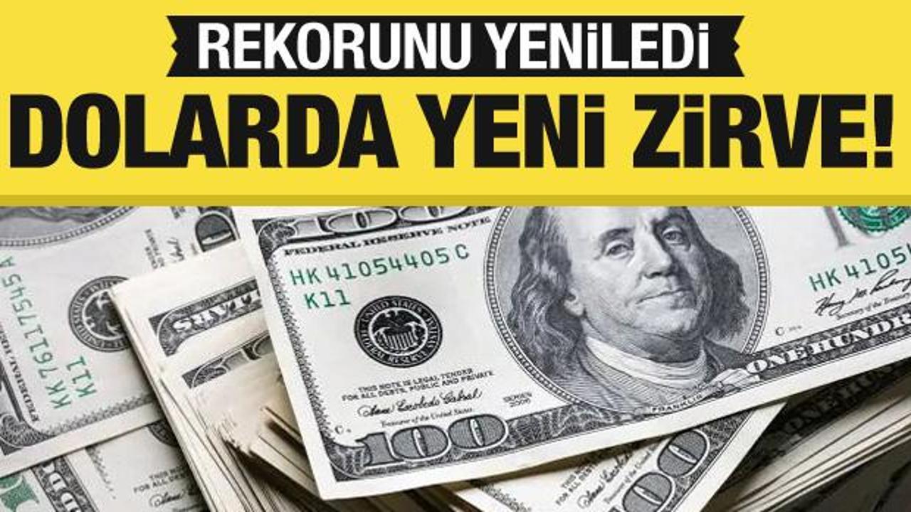 Dolar yeni rekoruyla zirvesini yeniledi!