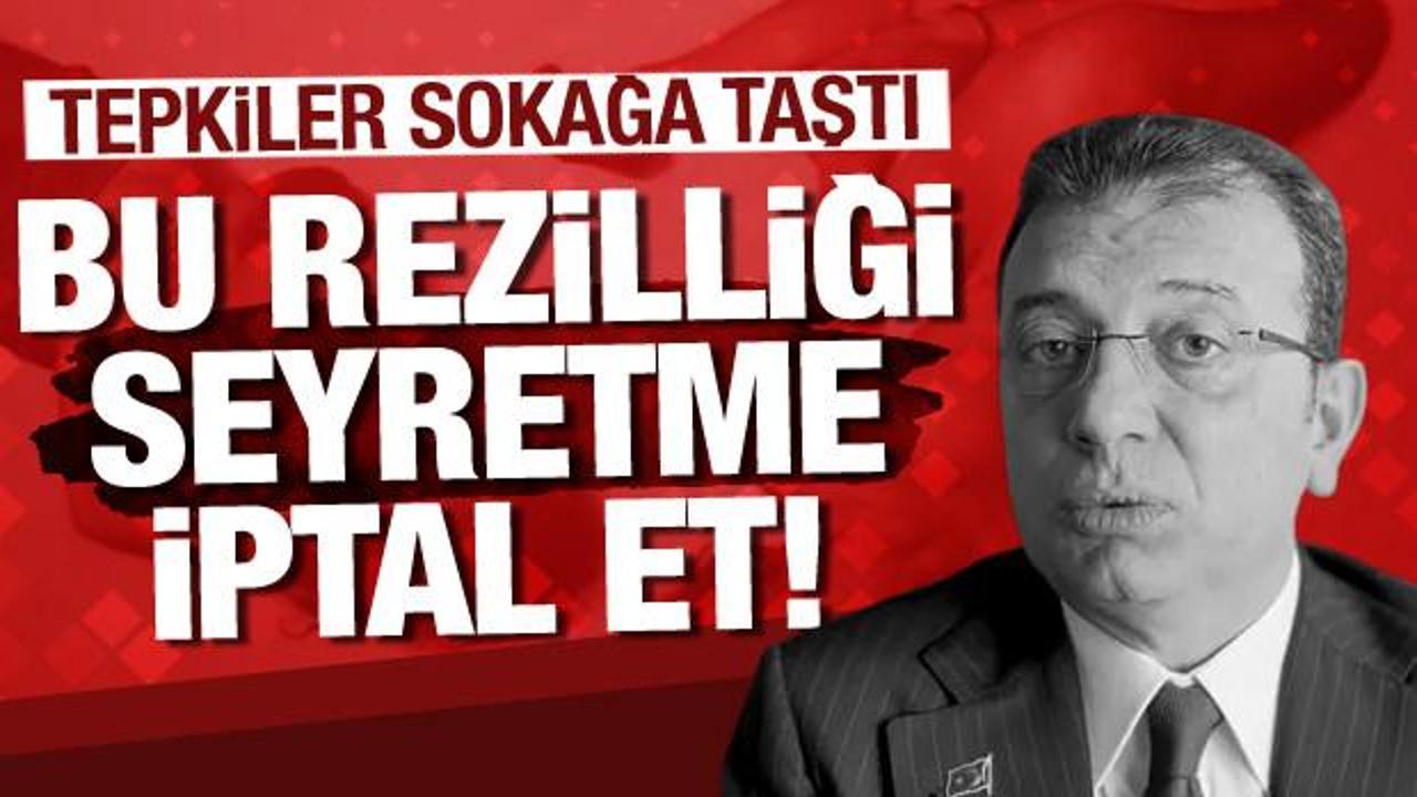İmamoğlu'na büyük protesto: Feshane'deki rezilliği seyretme, iptal et!