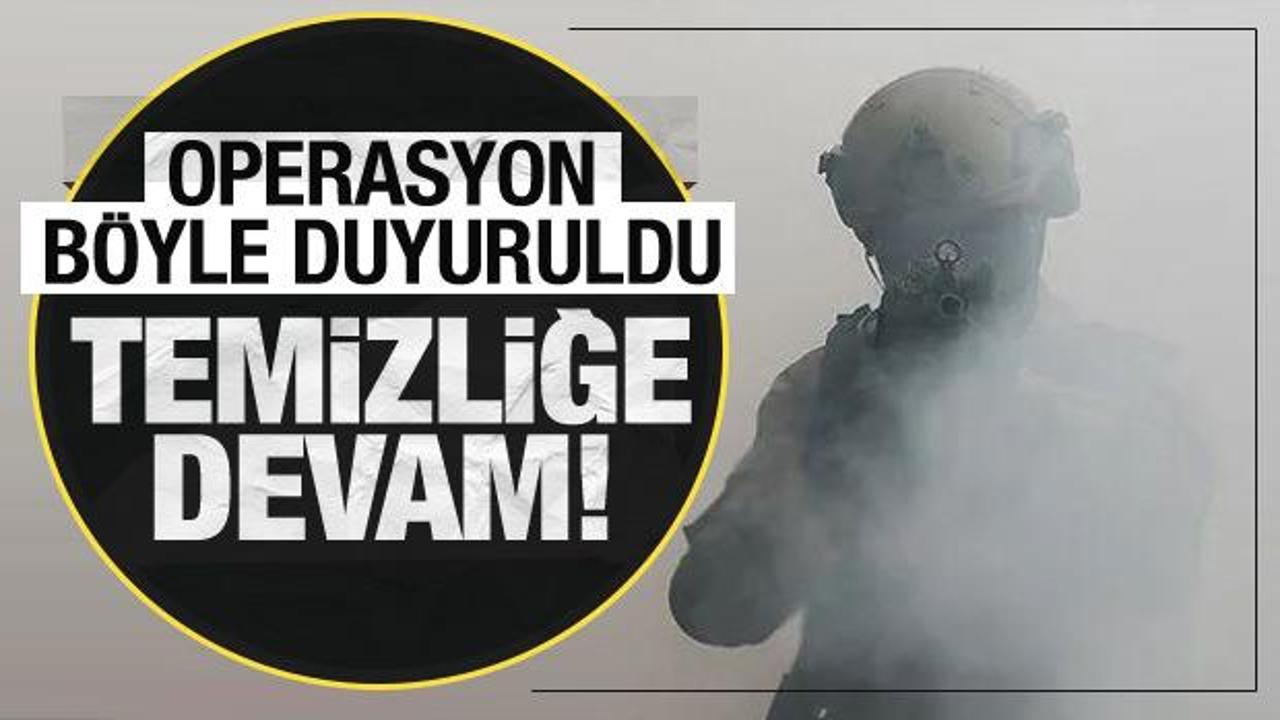 Ter&ouml;rist temizliğine devam! MSB yapılan operasyonu duyurdu