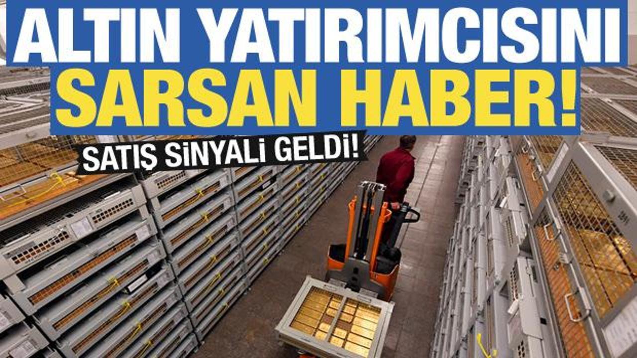 Altın yatırımcılarını sarsan haber! Satış sinyali geldi