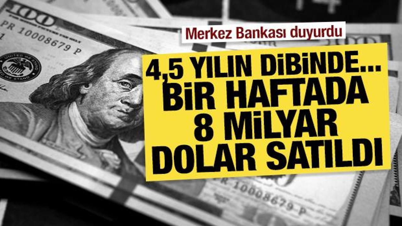  Bir haftada 8 milyar dolar satıldı: D&ouml;viz mevduatlarında sert gerileme 